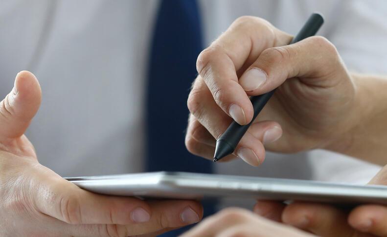 Signer électroniquement un document sur tablette tactile