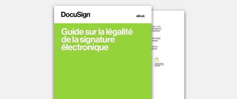 Guide sur la légalité de la signature électronique