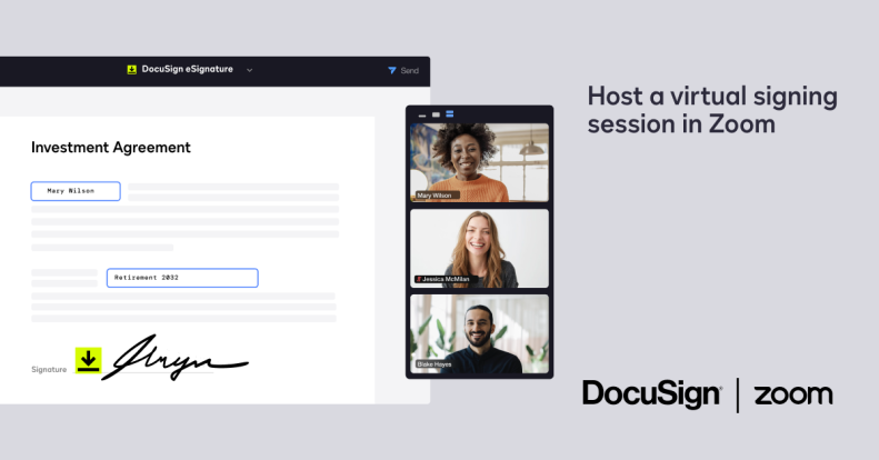 Zoom et DocuSign