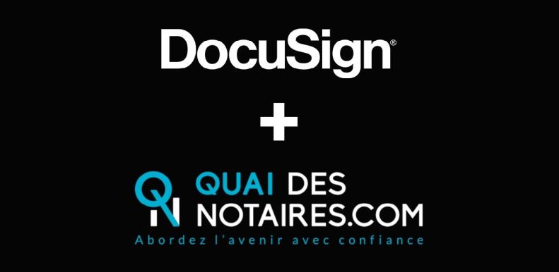 logos docusign et quai des notaires